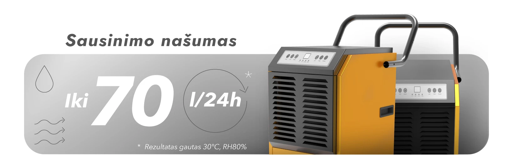 Sausintuvas Drėgmės surinkėjas Adolus Cube X850 aprašymas - Prekės nuotrauka