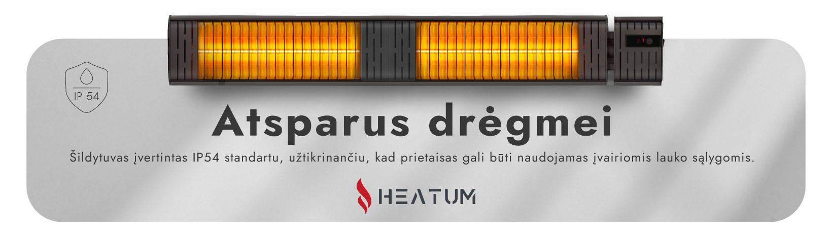 Infraraudonųjų spindulių šildytuvas Heatum H3000R EMPIRE aprašymas - Prekės nuotrauka