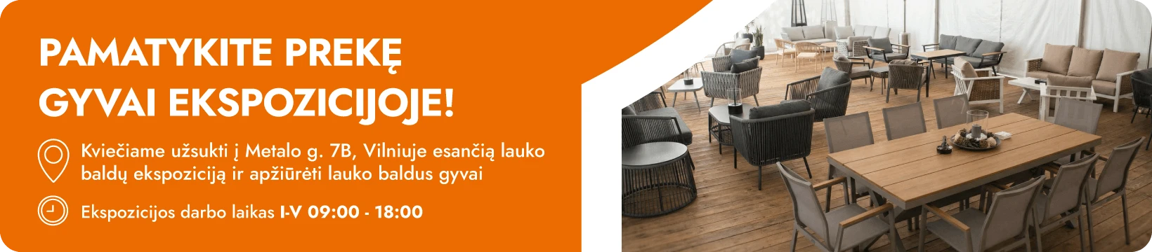 Lauko baldų komplektas Martinelli Tuscan rudas aprašymas - Prekės nuotrauka