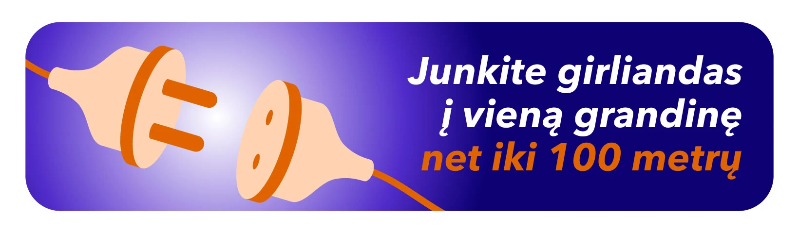 Lauko ir vidaus girlianda (LED lemputės) 20 m PROLED RGB aprašymas - Prekės nuotrauka
