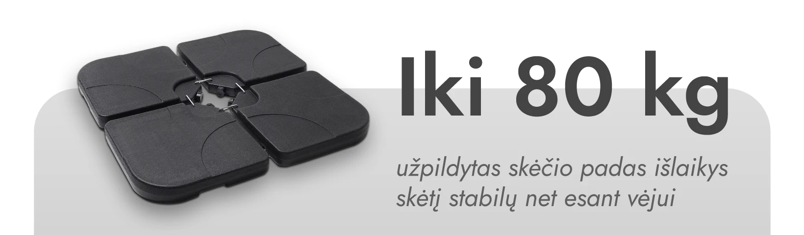 Zeltpro Lauko skėčio padas - pagrindas BASIC aprašymas - Prekės nuotrauka