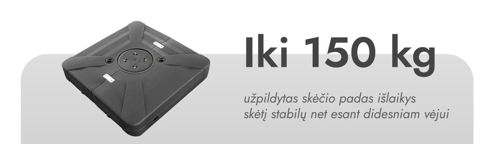 Zeltpro Lauko skėčio padas - pagrindas SOLID (pasunkintas) iki 150 kg aprašymas - Prekės nuotrauka