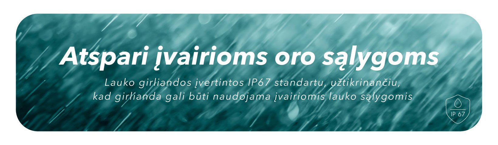 Lempučių užuolaida (girlianda) PROLED IP67 14x2 m aprašymas - Prekės nuotrauka