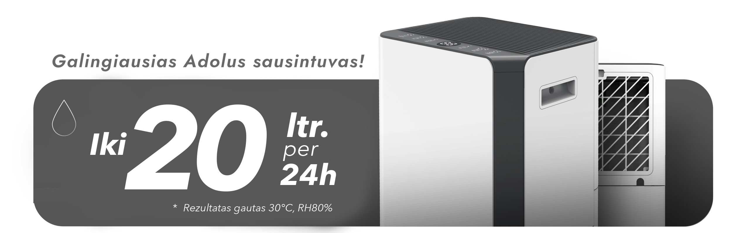 Oro sausintuvas Adolus EVO 330W, 4.3l aprašymas - Prekės nuotrauka