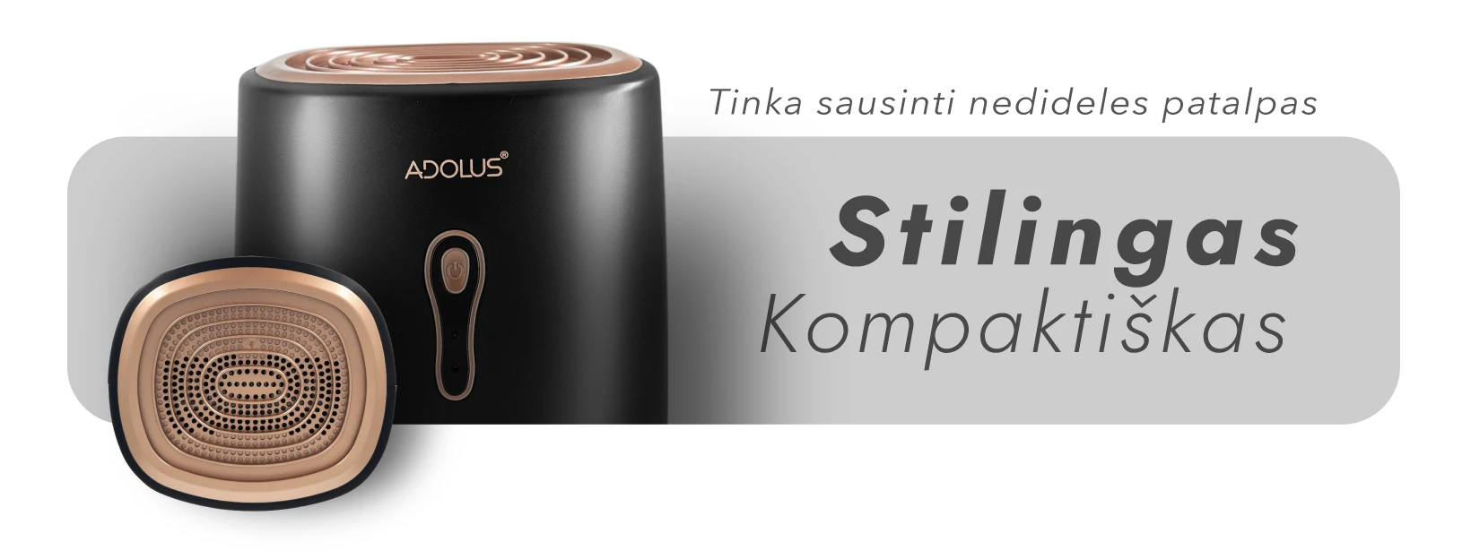 Oro sausintuvas Adolus VIVO 22W, 800ml aprašymas - Prekės nuotrauka