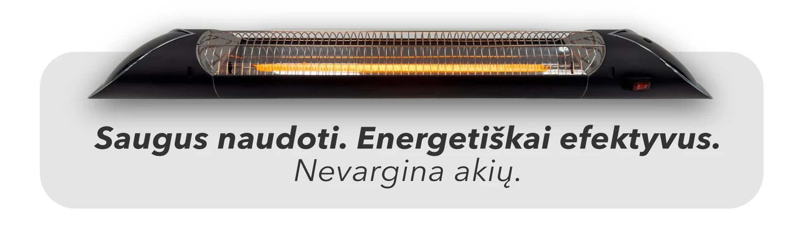 Pastatomas Infraraudonųjų spindulių šildytuvas Heatum H2500R CORE Juodas su trikoju stovu aprašymas - Prekės nuotrauka