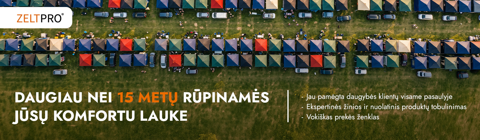 Prekybinė Palapinė 4x6 Mėlyna Zeltpro PREMIUM+ su 4 sienomis, krepšiu aprašymas - Prekės nuotrauka