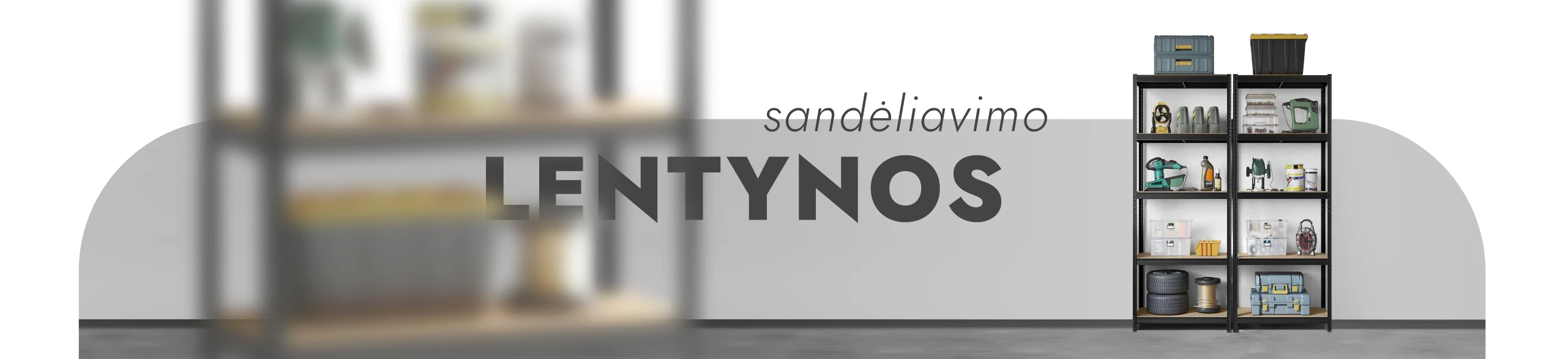 Tonro Sandėliavimo lentynos stelažai 180x90x40 PRO Juoda aprašymas - Prekės nuotrauka