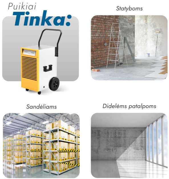 Sausintuvas Drėgmės surinkėjas Adolus Cube X600
