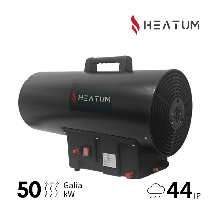 Dujinis šildytuvas su termostatu Heatum H45AT-BLAZE 45kW