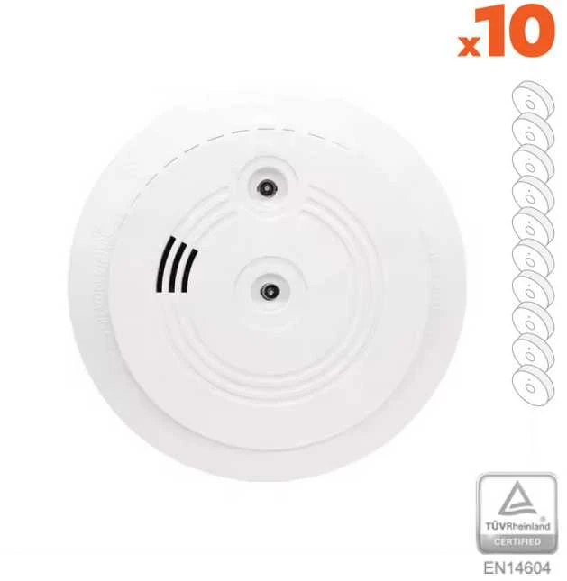 Dūmų ir anglies monoksido (smalkių) detektorius AD-700S (10 vnt.)