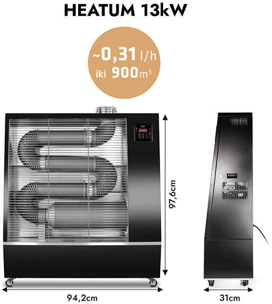 Dyzelinis infraraudonųjų spindulių šildytuvas EMLO 13 kW