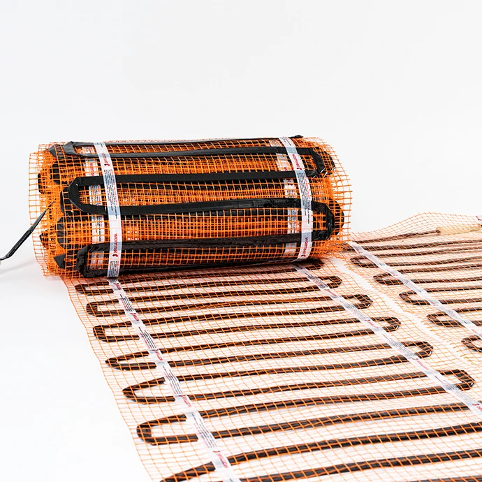 Elektrinis šildomų grindų kilimėlis - tinklelis Warmset Juodas 85 W (85-14)