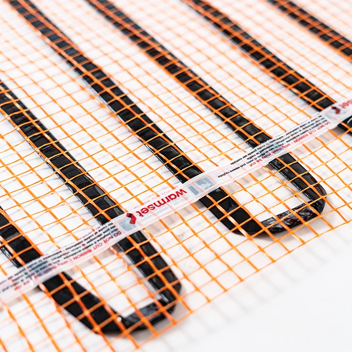 Elektrinis šildomų grindų kilimėlis - tinklelis Warmset Juodas 150 W (150-1)