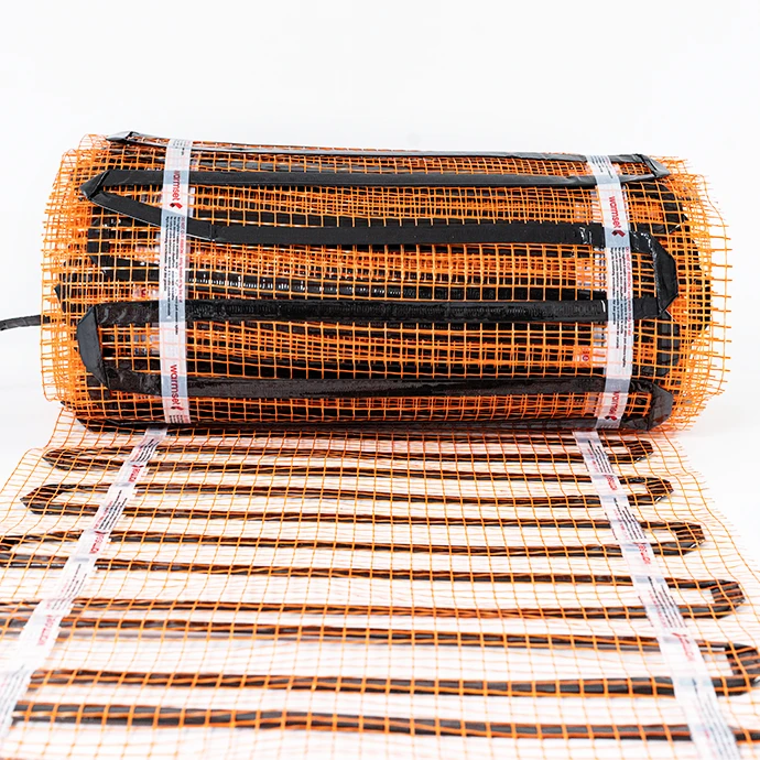 Elektrinis šildomų grindų kilimėlis - tinklelis Warmset Juodas 150 W (150-1)