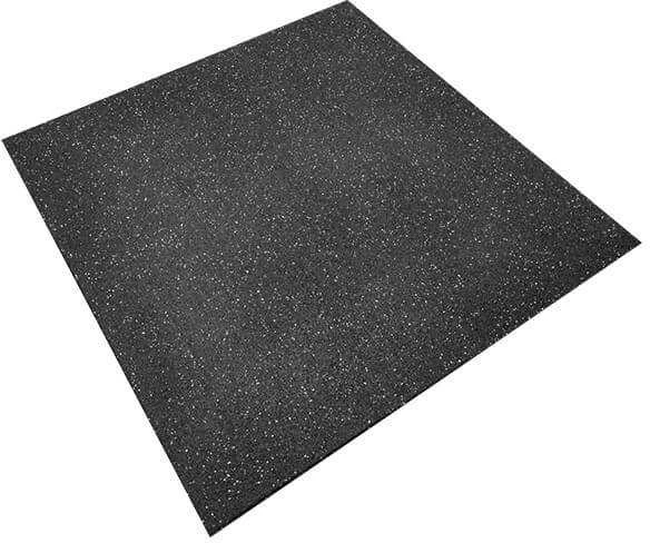 Guminė grindų danga 15x1000x1000 - su baltomis granulėmis
