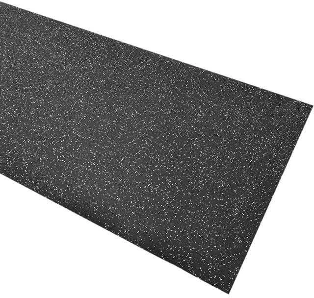 Guminė grindų danga 4x1200x10000 mm - su baltomis granulėmis