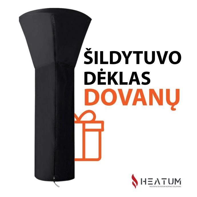 Heatum Alonzo Dujinis šildytuvas nerūdijančio plieno su dujų balionu