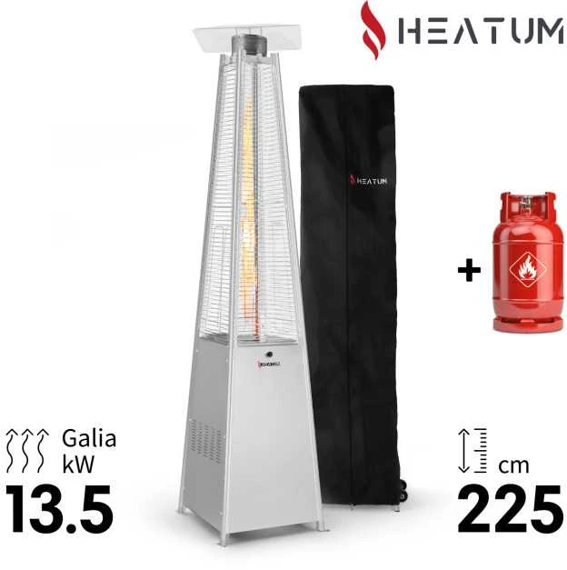 Heatum Atėnė Dujinis šildytuvas Piramidė su dujų balionu