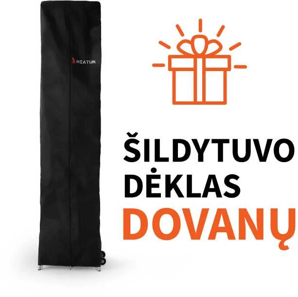 Heatum Atėnė Dujinis šildytuvas Piramidė su dujų balionu