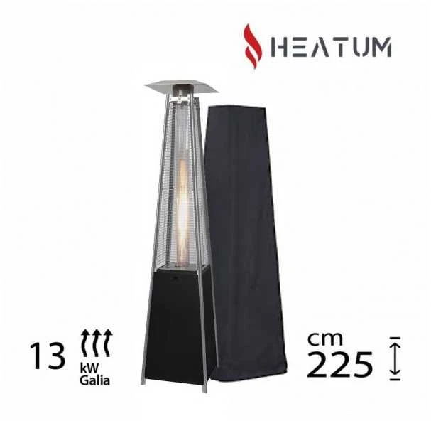 Heatum Atėnė Dujinis šildytuvas Piramidė Juoda