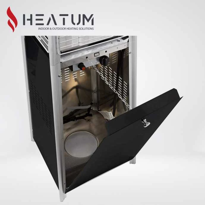 Heatum Atėnė Dujinis šildytuvas Piramidė Juoda
