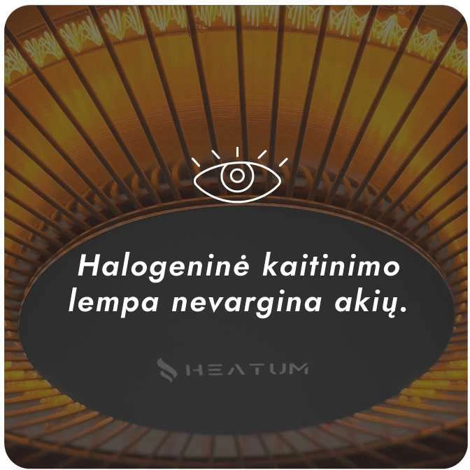 Infraraudonųjų spindulių šildytuvas Heatum H1500 AURA