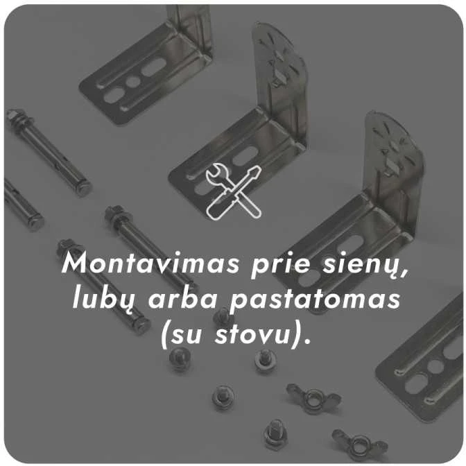 Infraraudonųjų spindulių šildytuvas Heatum H2000R CORE Sidabrinis