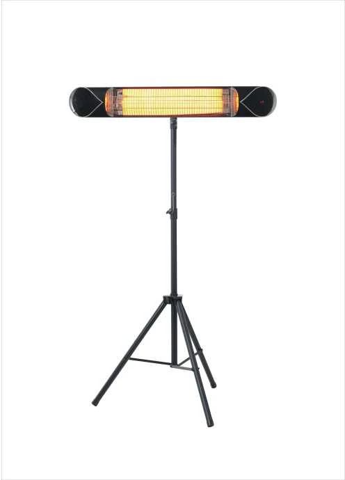 Infraraudonųjų spindulių šildytuvas Heatum H2500R CORE Juodas