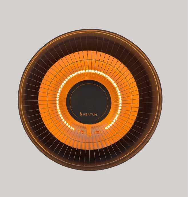 Infraraudonųjų spindulių šildytuvas Heatum H2000R VERSE Juodas