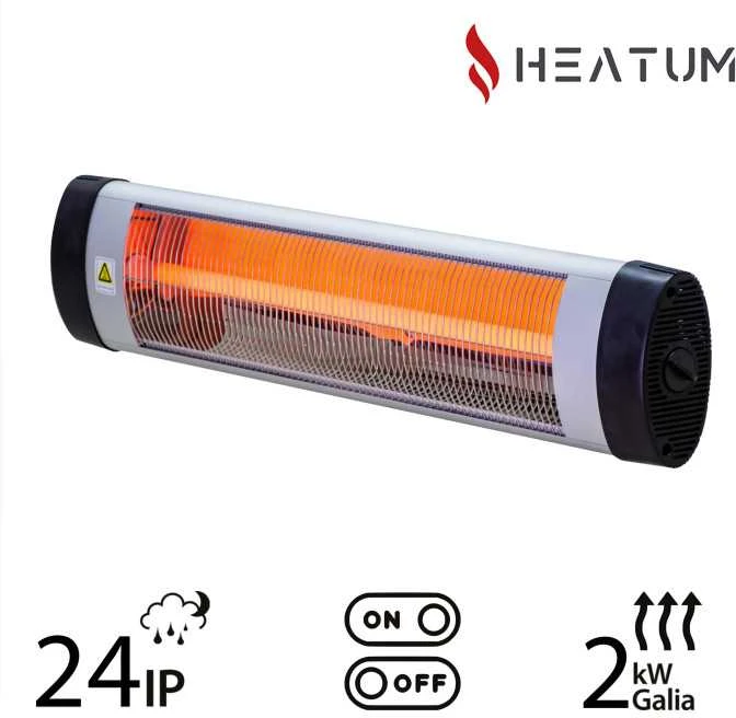 Infraraudonųjų spindulių šildytuvas Heatum H2000 OPTIM