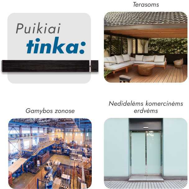 Infraraudonųjų spindulių šildytuvas Heatum H2600R EVOLUTION