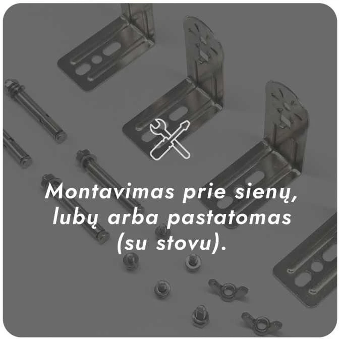 Infraraudonųjų spindulių šildytuvas Heatum H2000R URBAN Sidabrinis