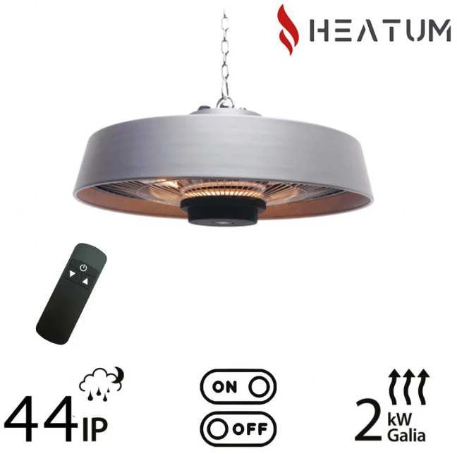 Infraraudonųjų spindulių šildytuvas Heatum H2000R VERSE Sidabrinis