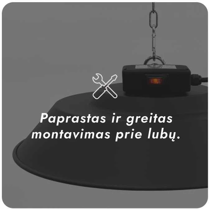 Infraraudonųjų spindulių šildytuvas Heatum H1500 AURA