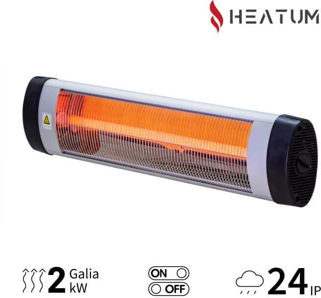 Infraraudonųjų spindulių šildytuvas Heatum H2000 OPTIM