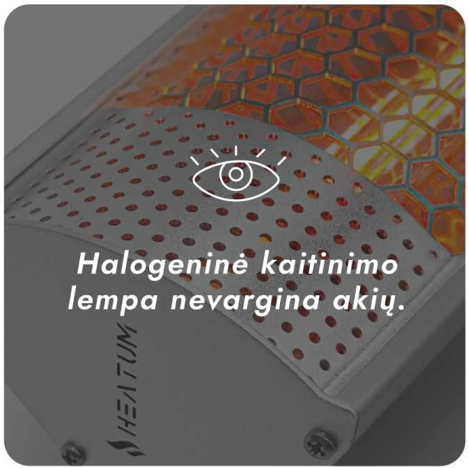 Infraraudonųjų spindulių šildytuvas Heatum H2000R URBAN Sidabrinis