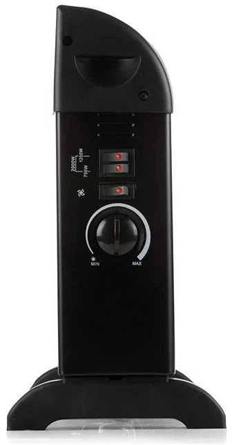 Konvekcinis šildytuvas (elektrinis radiatorius) Heatum THERMA H2000 Juodas