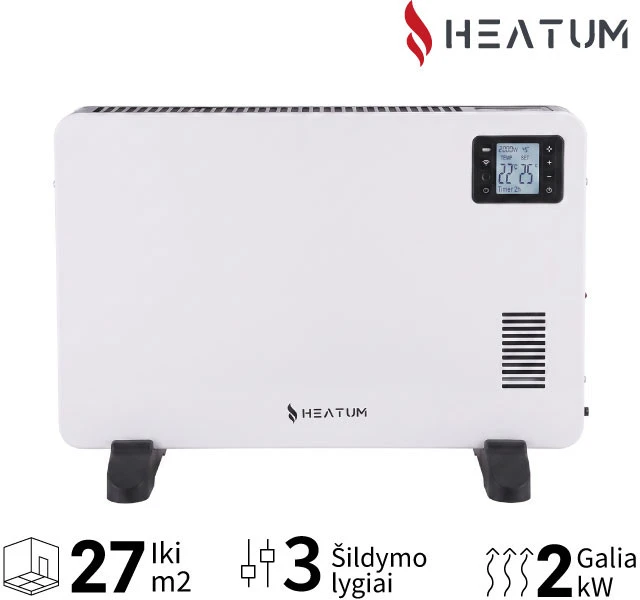 Konvekcinis šildytuvas (elektrinis radiatorius) Heatum ENZO H2000R