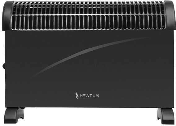 Konvekcinis šildytuvas (elektrinis radiatorius) Heatum THERMA H2000 Juodas