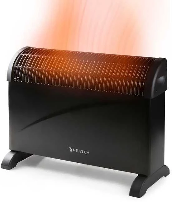 Konvekcinis šildytuvas (elektrinis radiatorius) Heatum THERMA H2000 Juodas