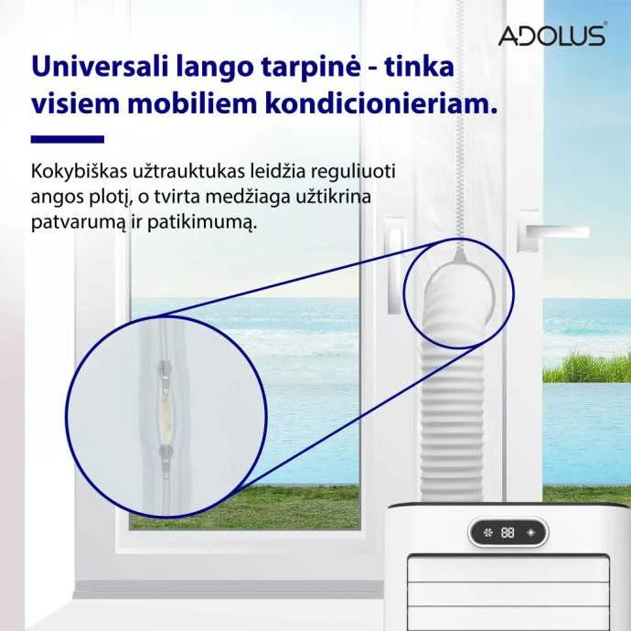 Kondicionierius Lango tarpinė Adolus (400 cm) mobiliam oro kondicionieriui