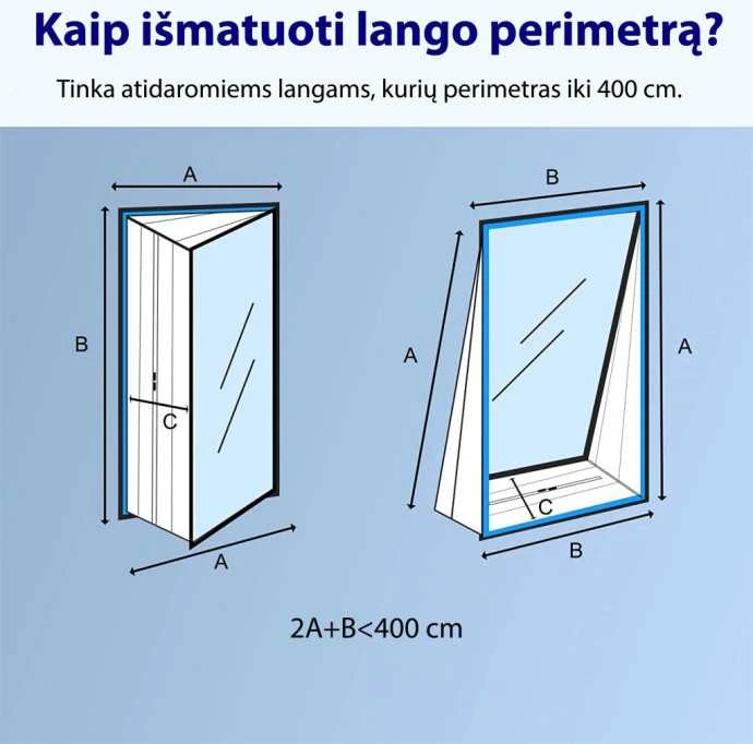 Kondicionierius Lango tarpinė Adolus (400 cm) mobiliam oro kondicionieriui
