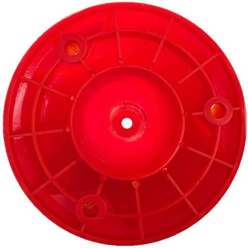 Lankstus įspėjamasis signalinis kelio stulpelis Eurostal 755 mm raudonas su inkariniais varžtais (ankeriais)