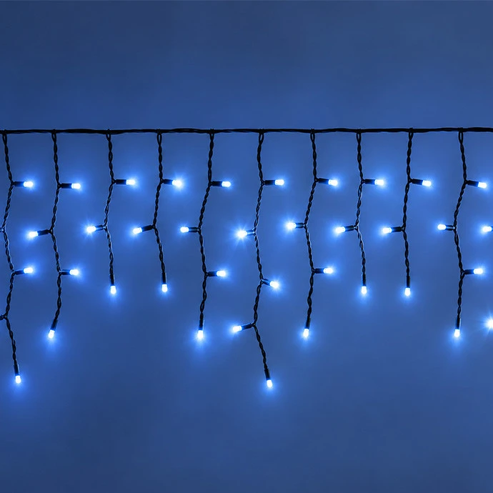 Lauko girlianda varvekliai (šaltai baltos LED lemputės) PROLED IP67 10m