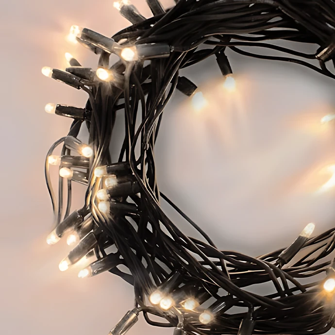 Lauko ir vidaus girlianda (LED lemputės) 30 m PROLED juoda