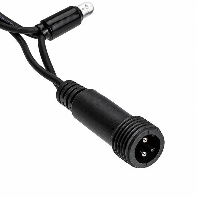 Lauko ir vidaus girlianda (šaltai baltos LED lemputės) 50 m PROLED juoda