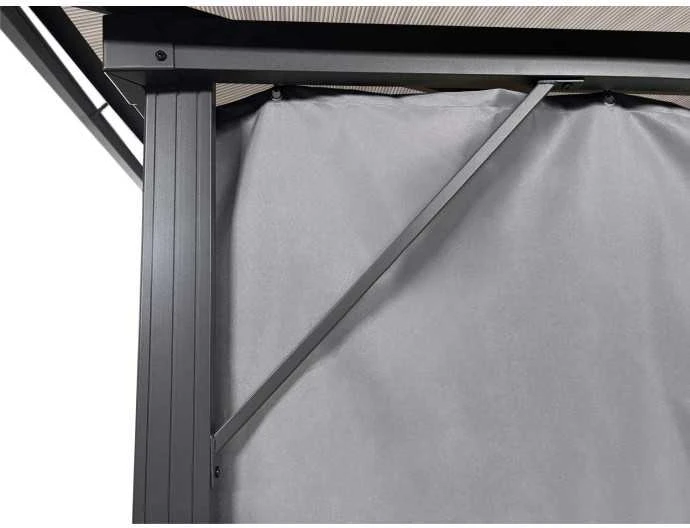 Lauko pavėsinė Zeltpro Deluxe 300x300 Pilka