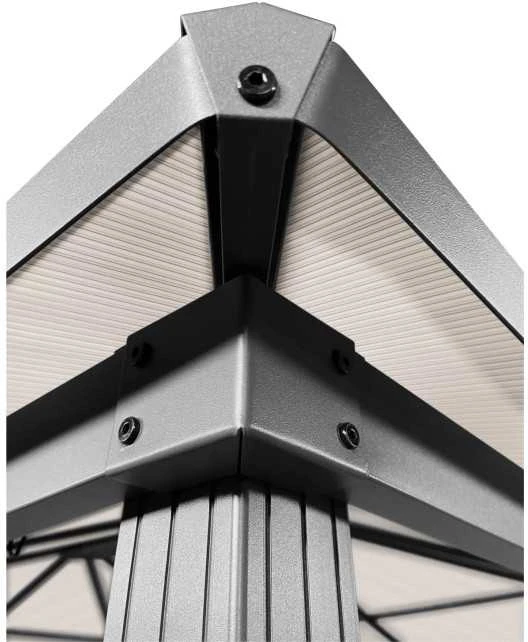 Lauko pavėsinė Zeltpro Deluxe 300x400 Pilka