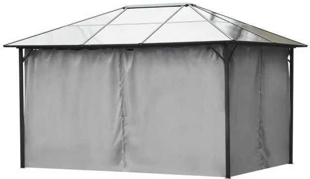 Lauko pavėsinė Zeltpro Deluxe 300x400 Pilka